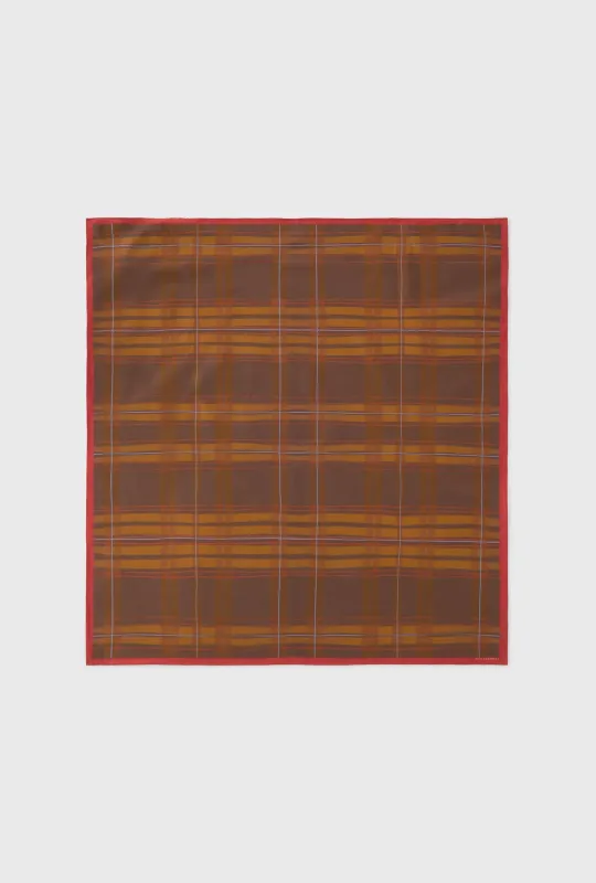 COTTON SILK SCARF ROOT PLAID sold by Silk Laundry
