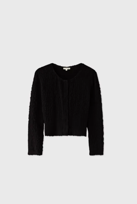 Pebble Long Sleeve Elena Top Black sold by Silk Laundry