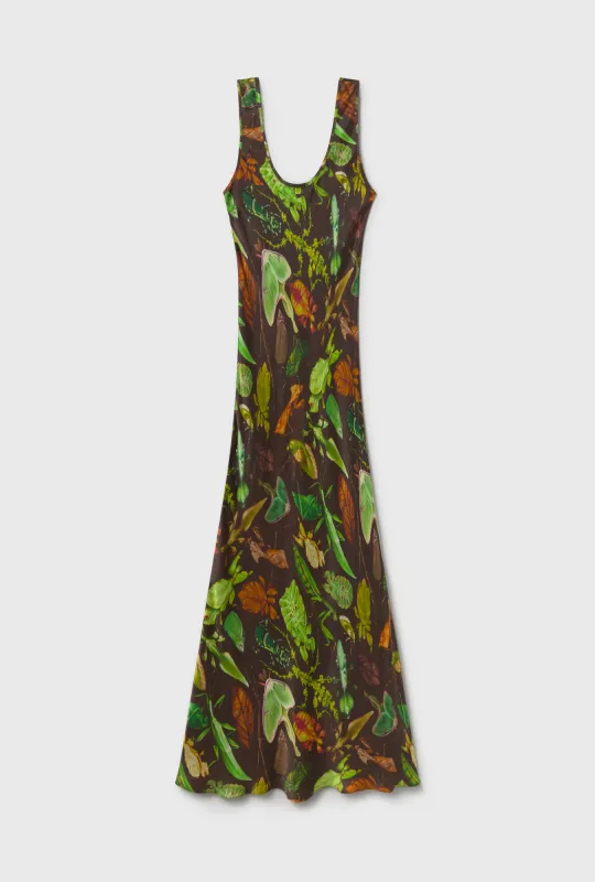 Scoop Neck Dress Bug Camo sold by Silk Laundry