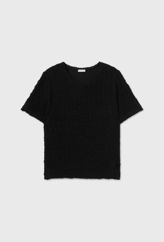 Pebble Tee Black sold by Silk Laundry