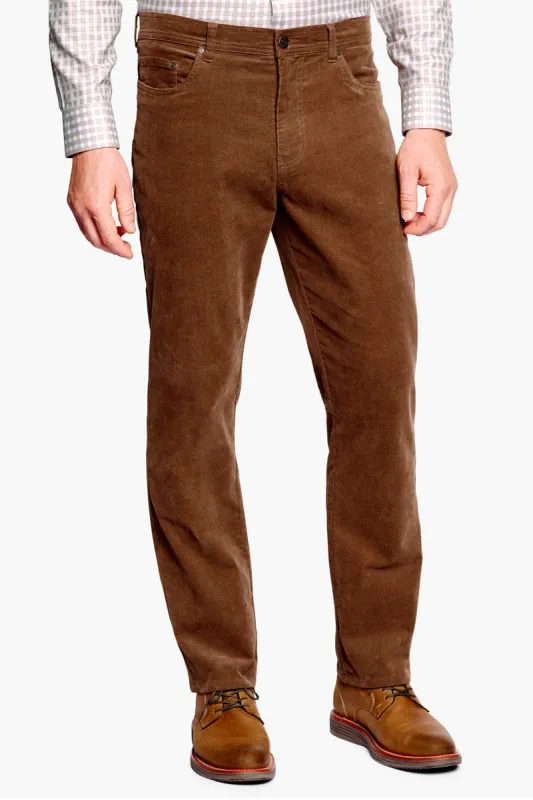 Johnston & Murphy Camel Stretch Corduroy Pants sold by Taelor