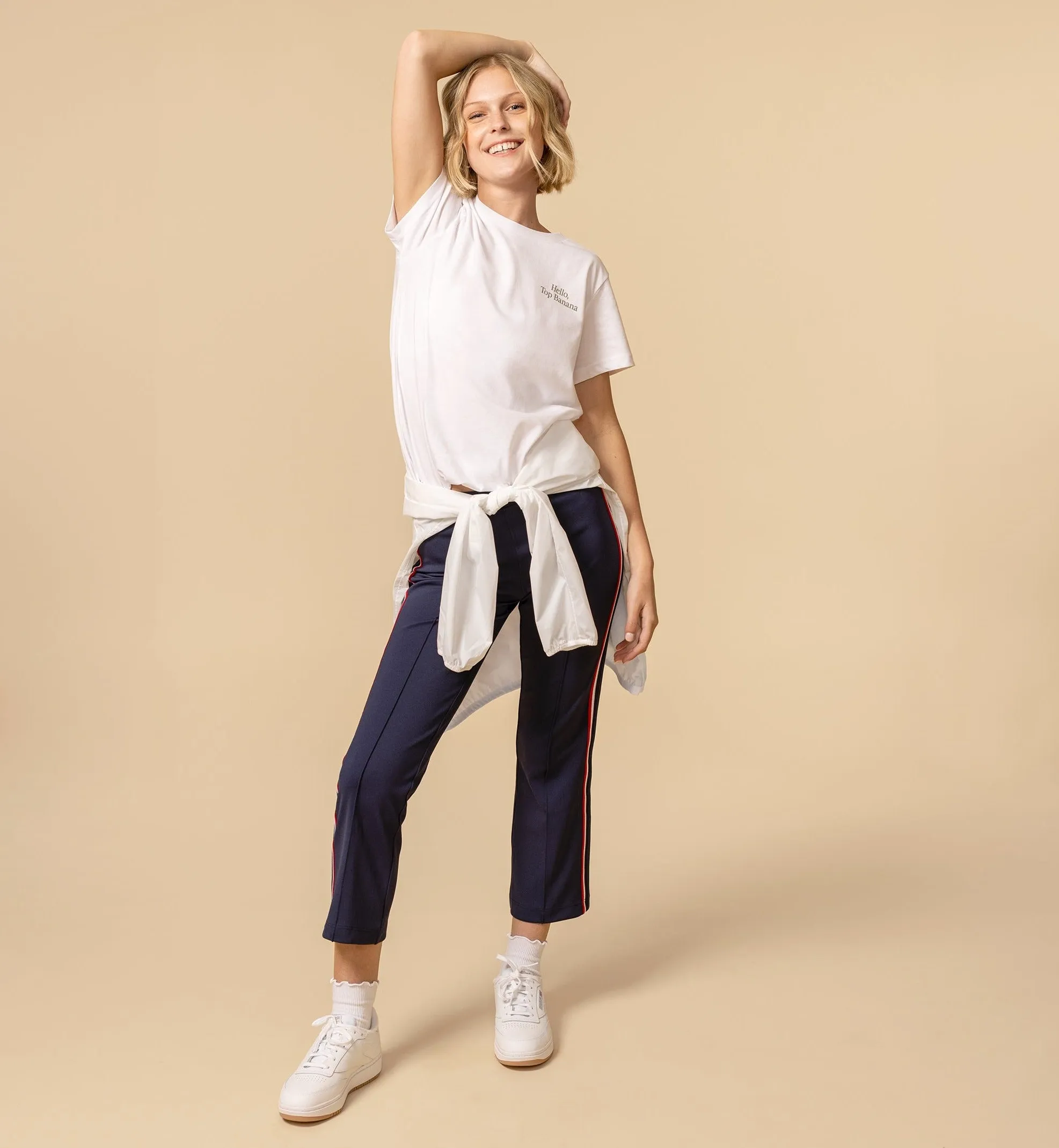 TEAM TEE Women's Club White sold by Top Banana product image thumbnail 2