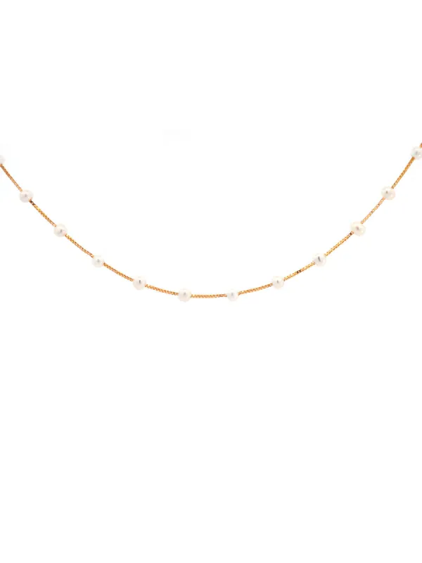 3mm Freshwater Pearl 14K Gold 24'' Long Necklace sold by Wish Fine Jewelry