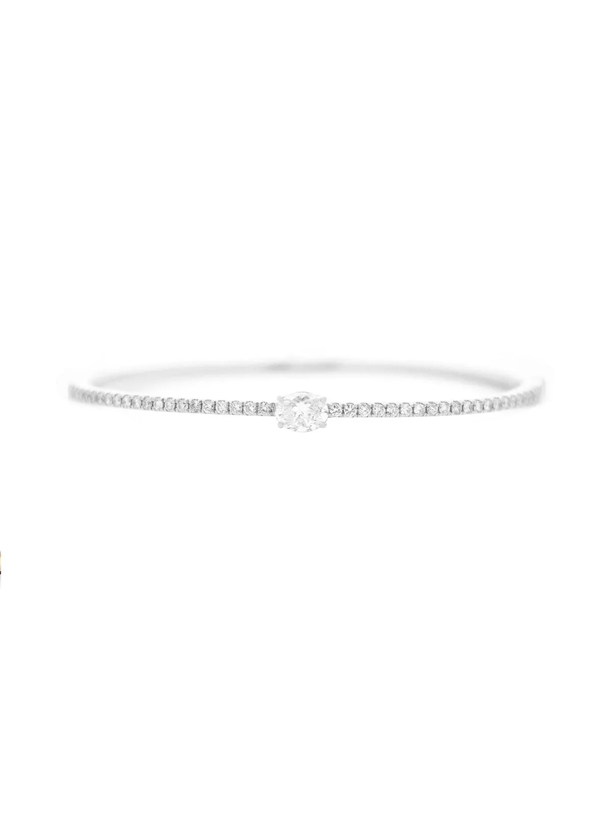 1.07ct Diamond 14K Gold Bangle Bracelet sold by Wish Fine Jewelry