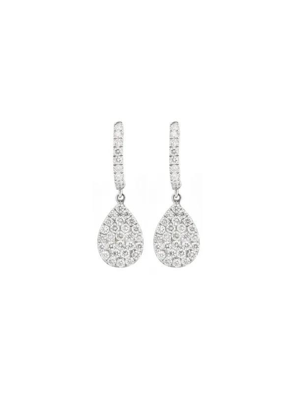 1.50ct Diamond 18K Gold Dangle Earrings sold by Wish Fine Jewelry