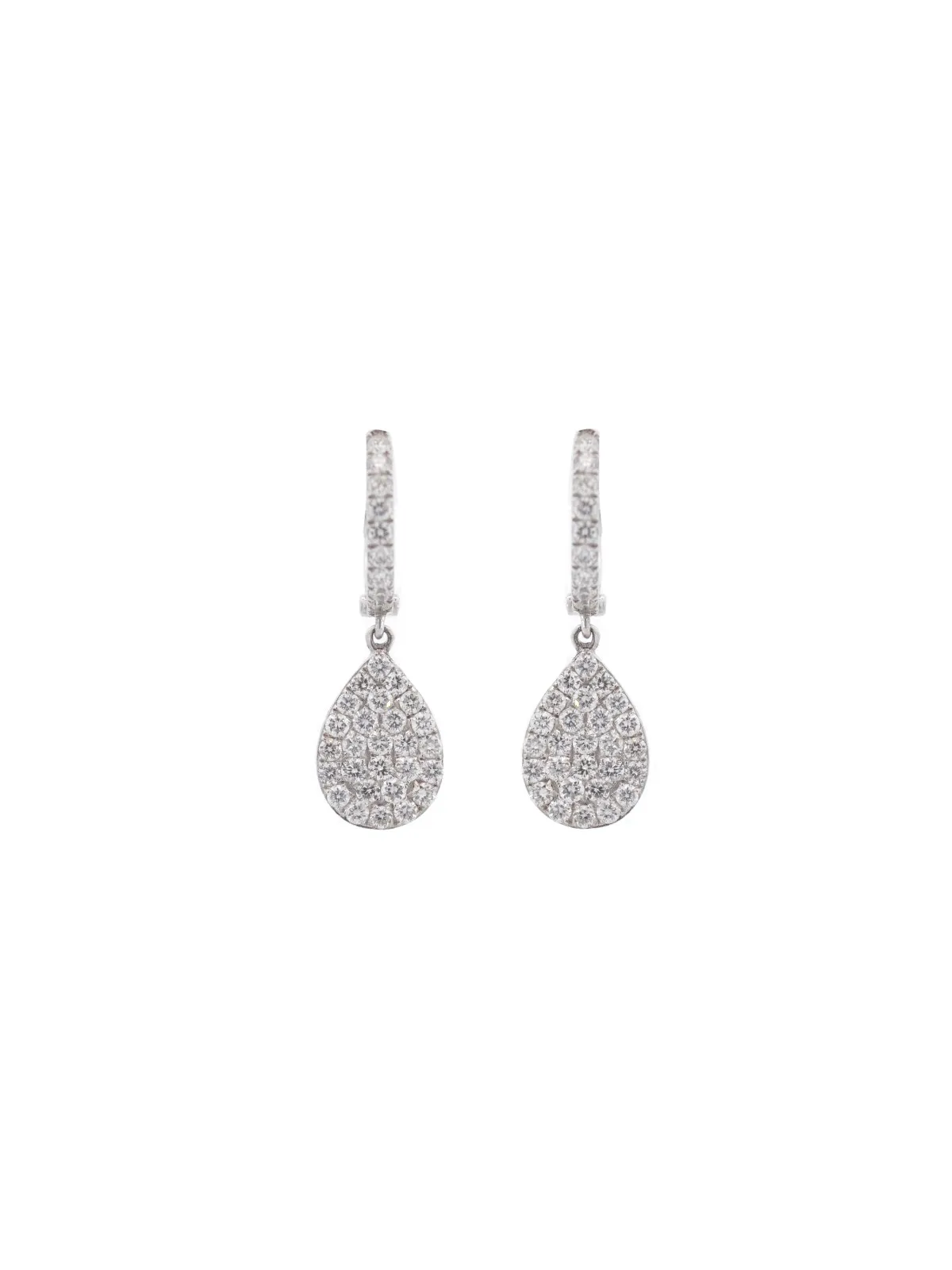 1.50ct Diamond 18K Gold Dangle Earrings sold by Wish Fine Jewelry product image thumbnail 2