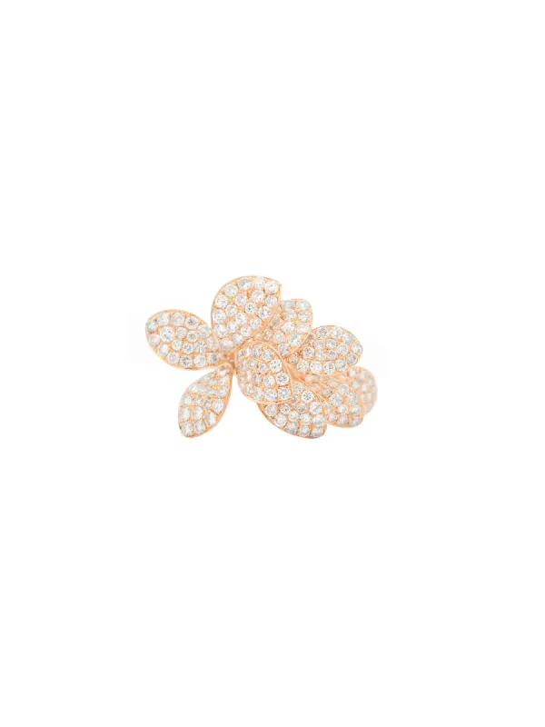 1.85ct Diamond 14K Gold Pave Leaf Ring sold by Wish Fine Jewelry
