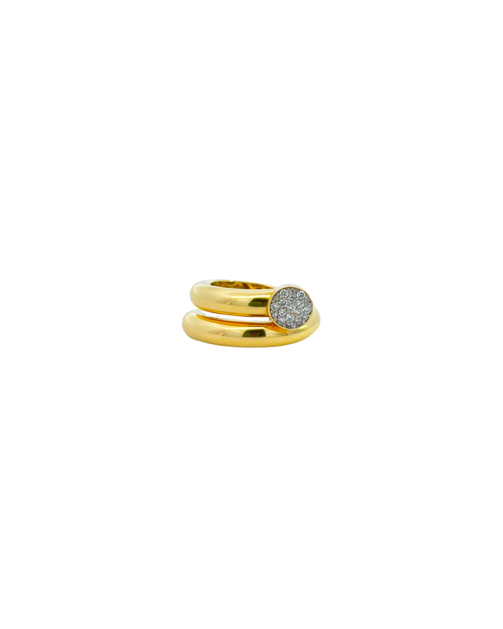 0.22ct Diamond 18K Gold Spiral Ring sold by Wish Fine Jewelry product image thumbnail 3