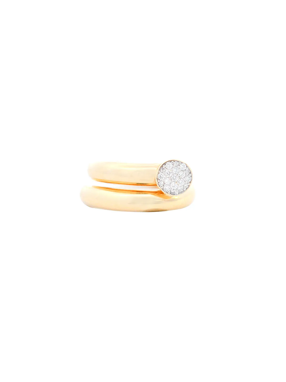 0.22ct Diamond 18K Gold Spiral Ring sold by Wish Fine Jewelry