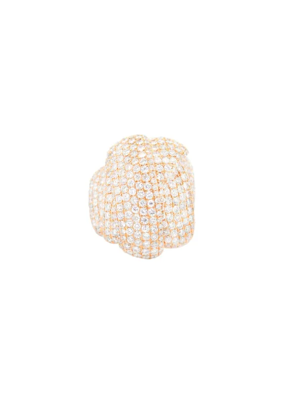 5.9ct Diamond 14K Gold Cluster Cocktail Ring sold by Wish Fine Jewelry