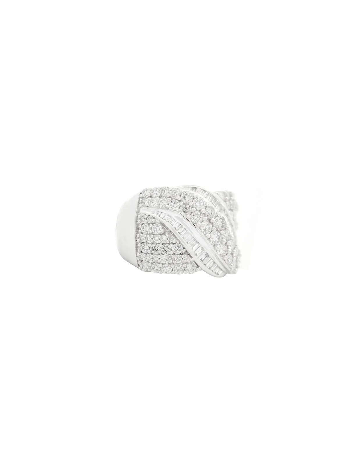 2.0ct Diamond 14K Gold Crossover Ring sold by Wish Fine Jewelry product image thumbnail 2