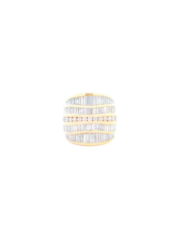 5.02ct Diamond 18K Gold Statement Cocktail Ring sold by Wish Fine Jewelry