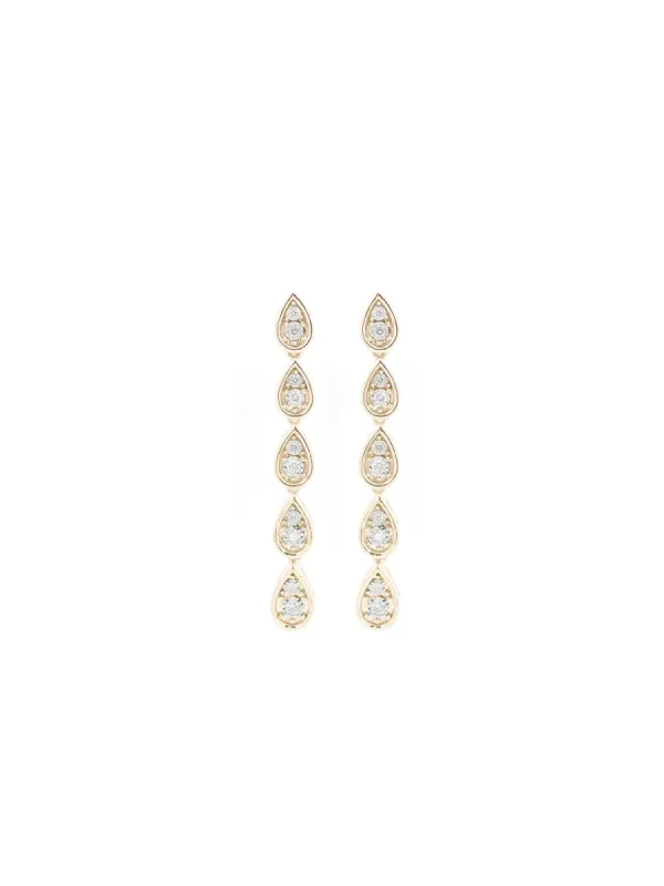 0.45ct Diamond 14K Gold Linear Earrings sold by Wish Fine Jewelry