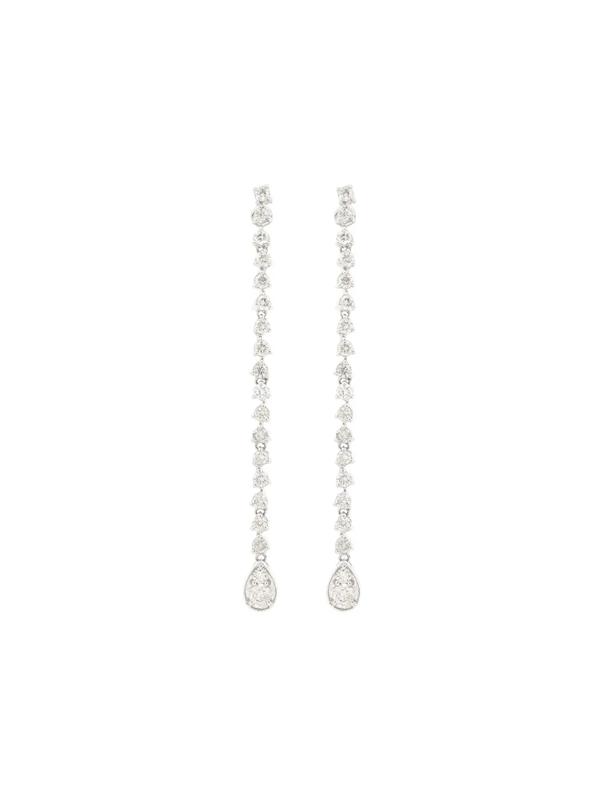 0.75ct Diamond 14K Gold Linear Drop Earrings sold by Wish Fine Jewelry