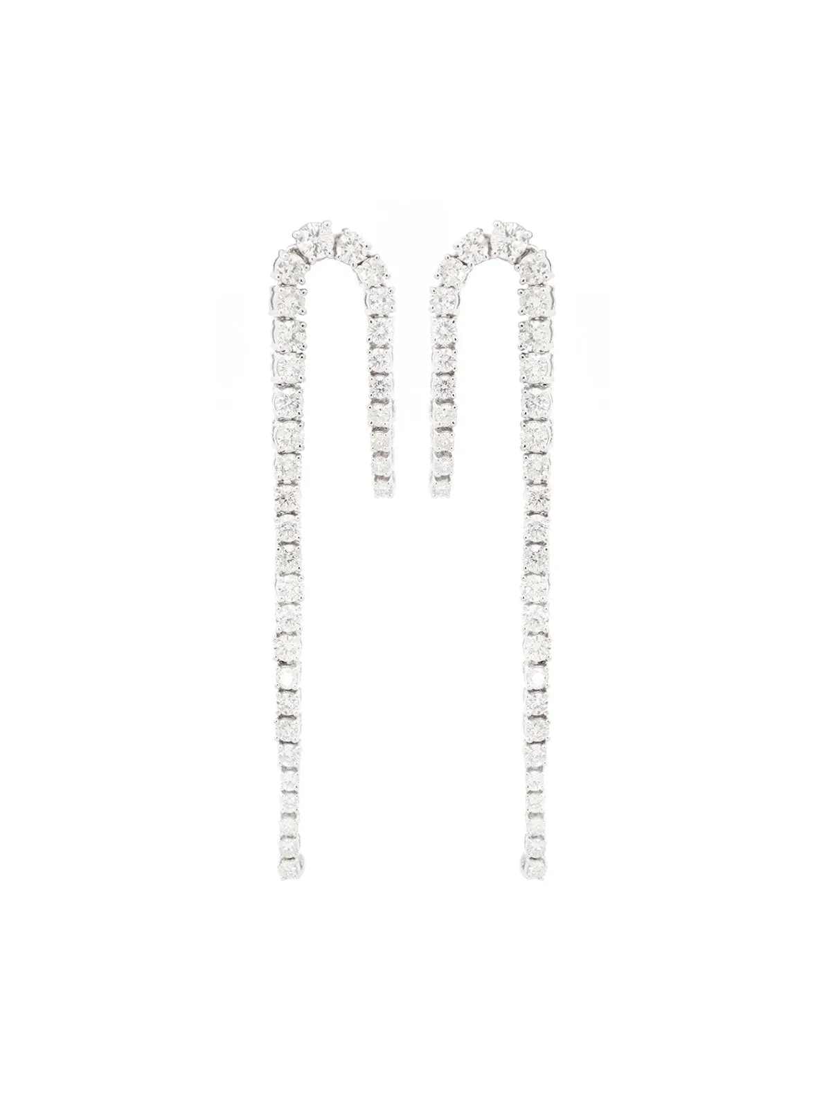 3.27ct Diamond 14K Gold Linear Cascade Earrings sold by Wish Fine Jewelry