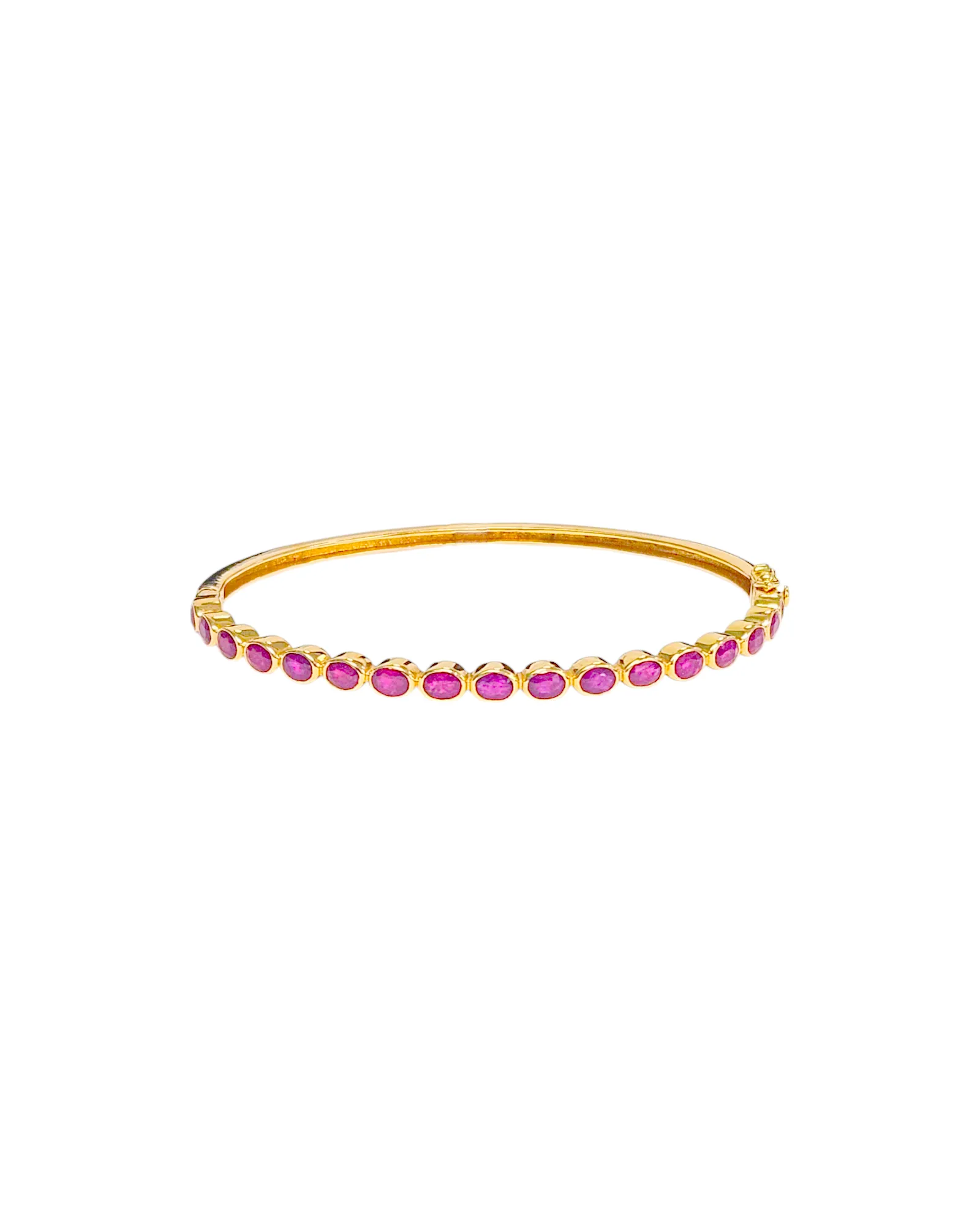 4.50ct Ruby 14K Gold Bangle Bracelet sold by Wish Fine Jewelry product image thumbnail 3