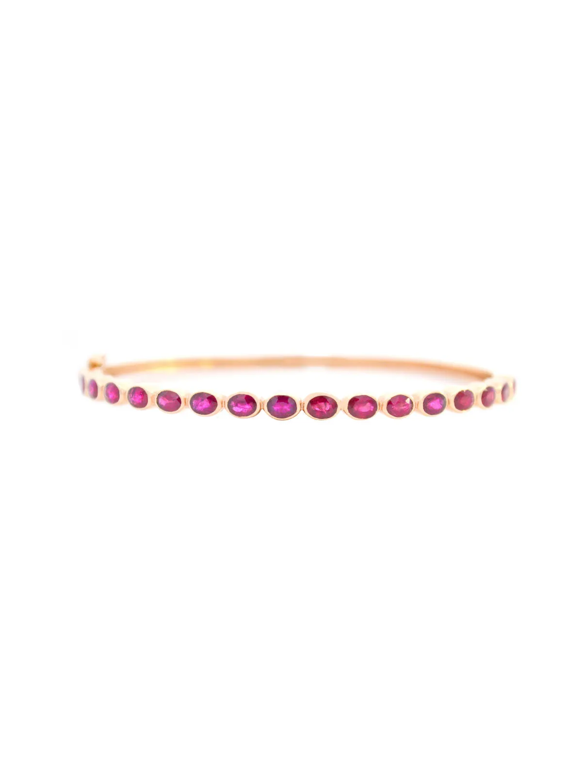 4.50ct Ruby 14K Gold Bangle Bracelet sold by Wish Fine Jewelry