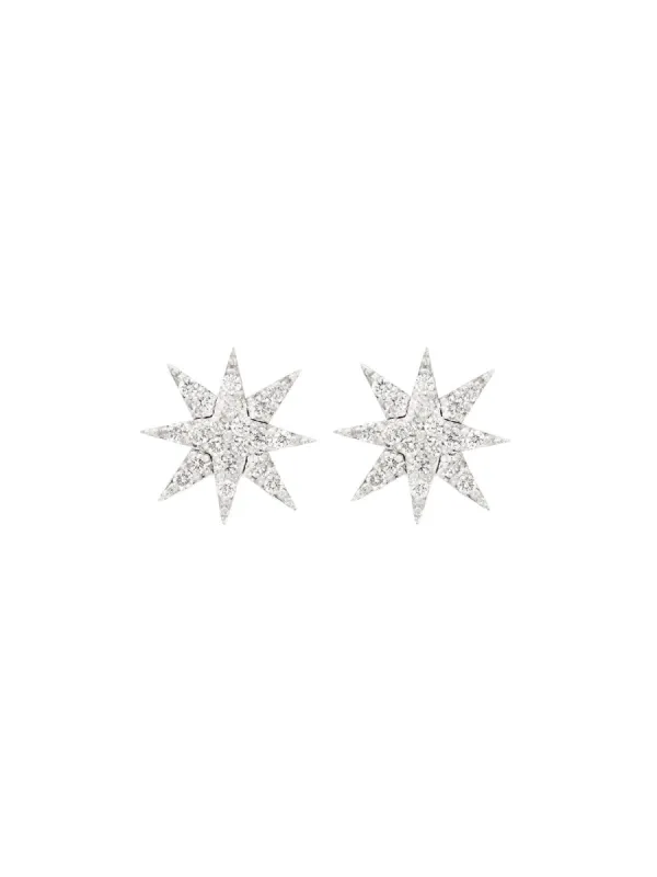 0.49ct Diamond 18K Gold Star Stud Earrings sold by Wish Fine Jewelry