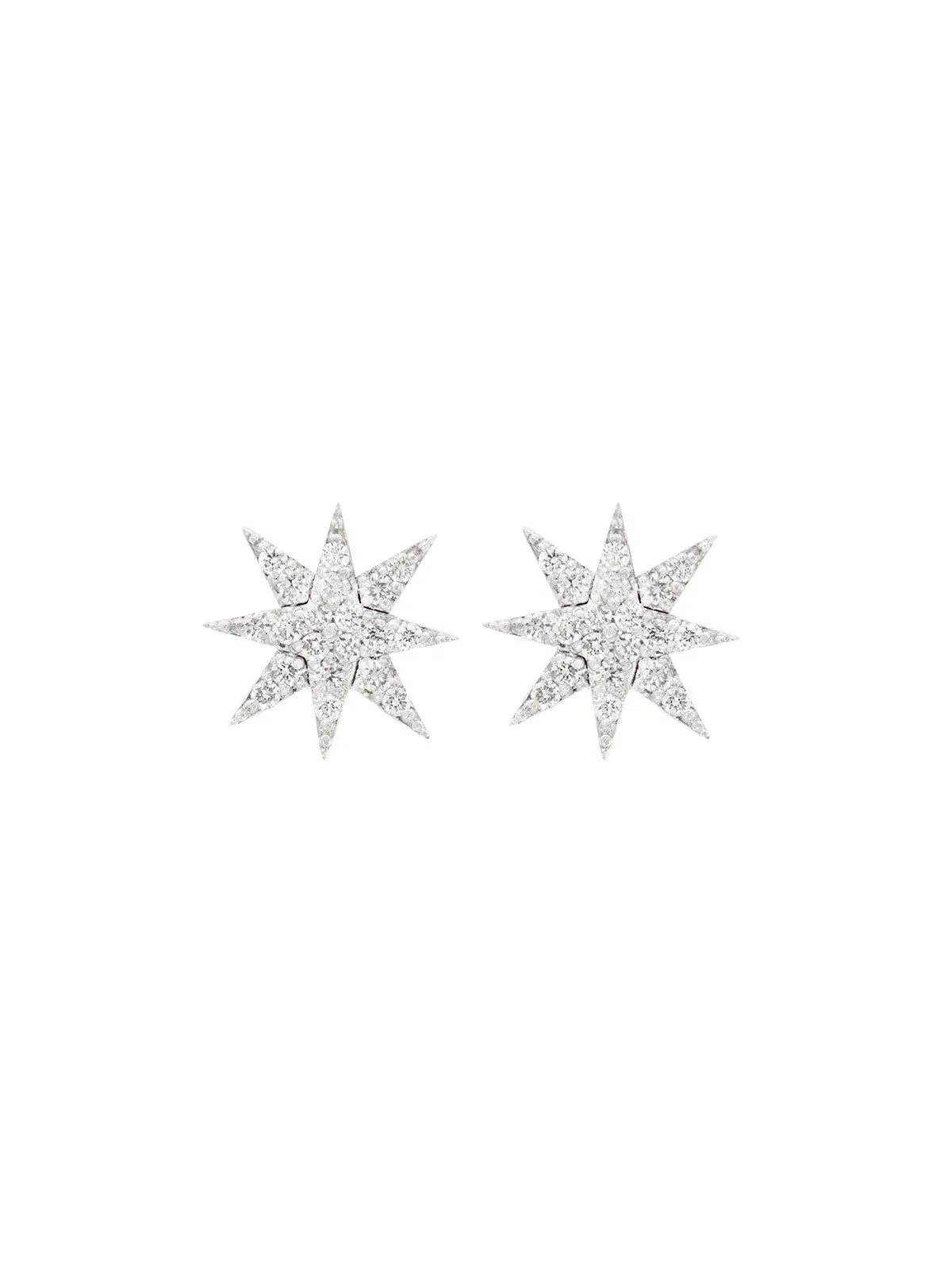 0.49ct Diamond 18K Gold Star Stud Earrings sold by Wish Fine Jewelry