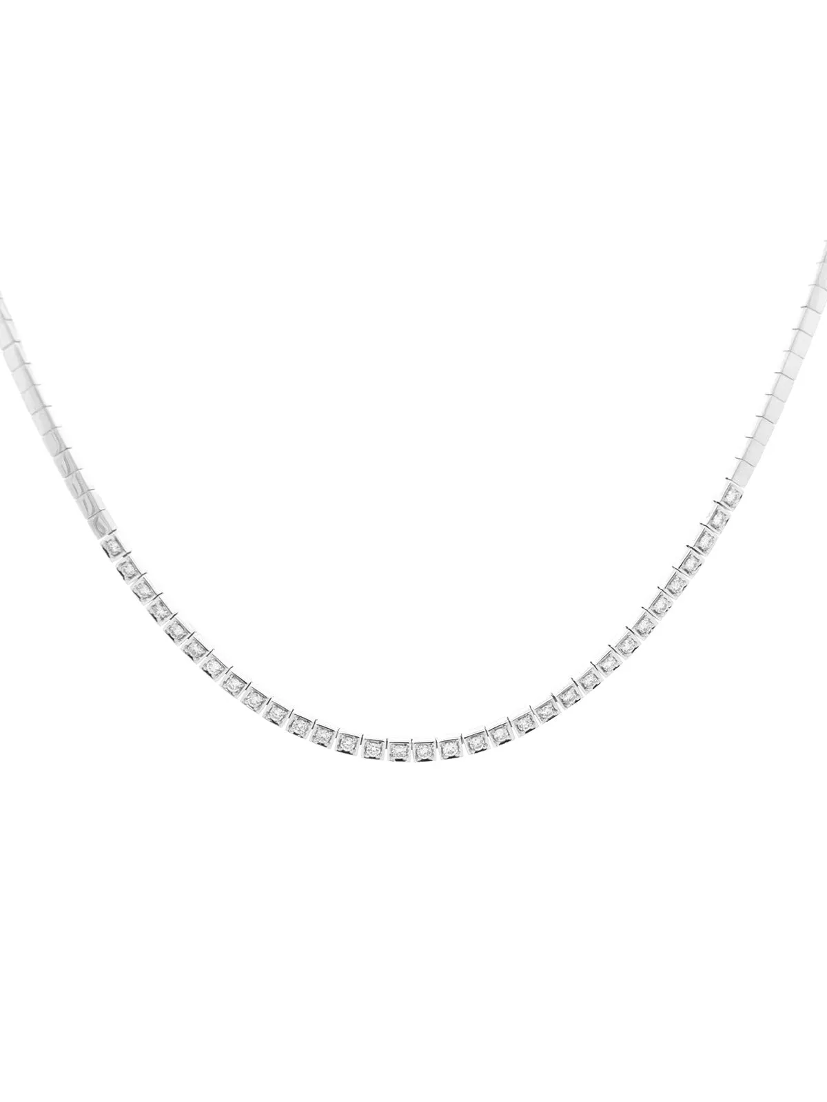 0.85ct Diamond 14K Gold Choker Necklace sold by Wish Fine Jewelry product image thumbnail 2