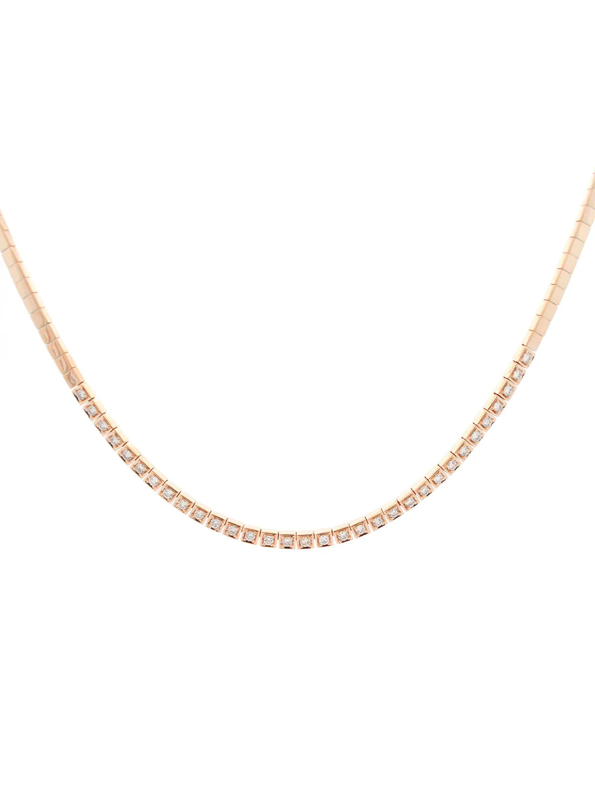 0.85ct Diamond 14K Gold Choker Necklace sold by Wish Fine Jewelry product image thumbnail 4