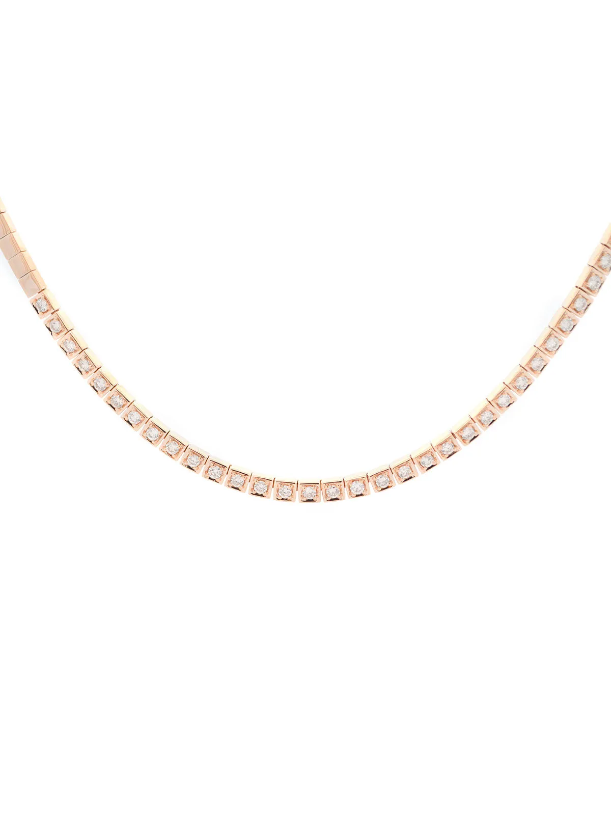 0.85ct Diamond 14K Gold Choker Necklace sold by Wish Fine Jewelry product image thumbnail 3