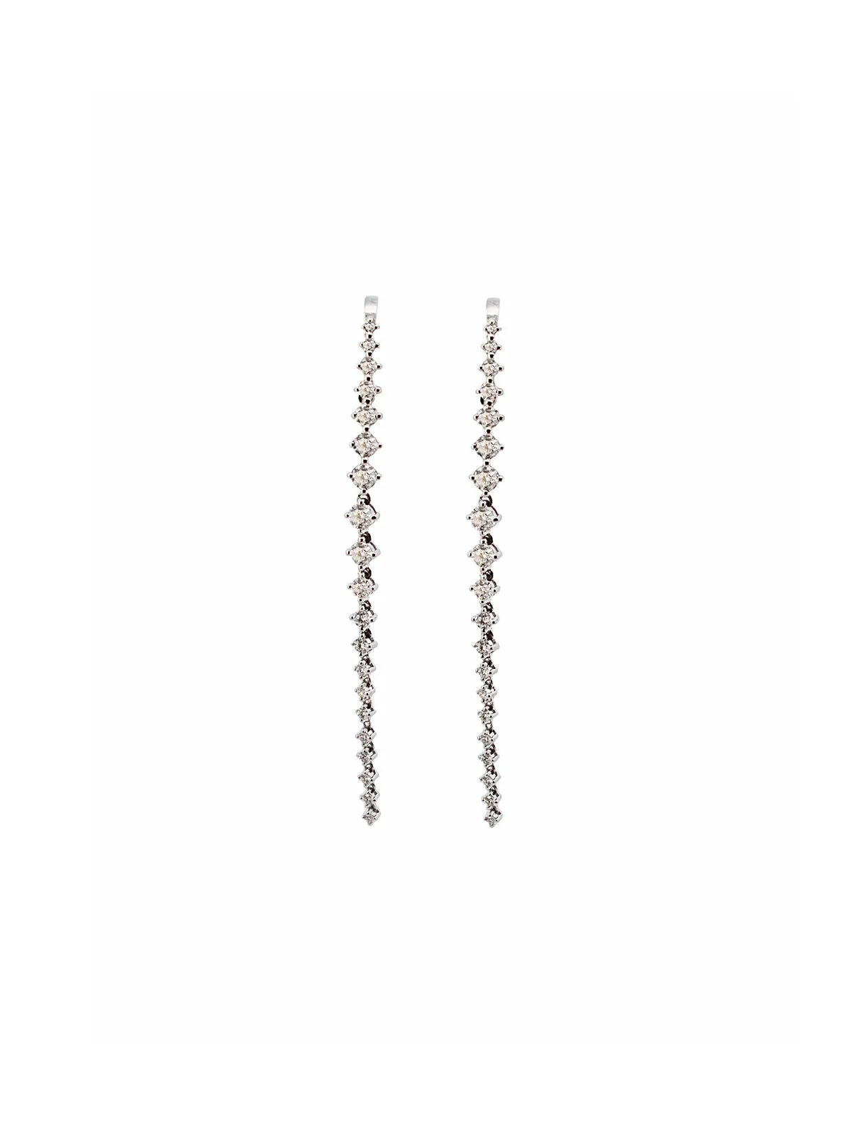 1.37ct Diamond 18K Gold Cascade Climber Earrings sold by Wish Fine Jewelry product image thumbnail 3