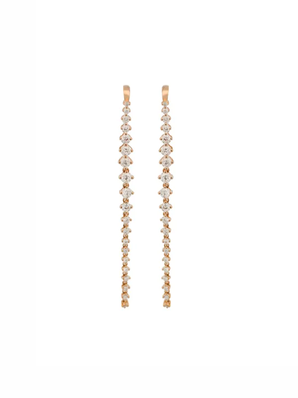 1.37ct Diamond 18K Gold Cascade Climber Earrings sold by Wish Fine Jewelry