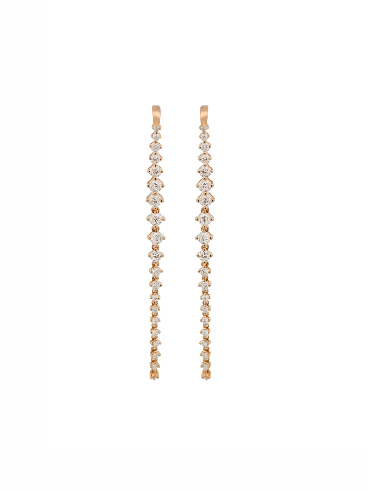 1.37ct Diamond 18K Gold Cascade Climber Earrings sold by Wish Fine Jewelry