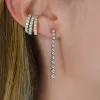 1.00ct Diamond 18K Gold Graduated Tennis Earrings sold by Wish Fine Jewelry