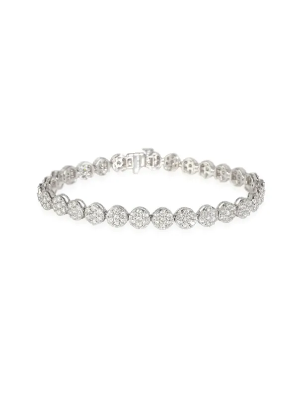 1.8ct Diamond 14K Gold Invisible Set Tennis Bracelet sold by Wish Fine Jewelry
