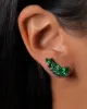 2.71ct Emerald 18K Gold Cluster Climber Earrings sold by Wish Fine Jewelry