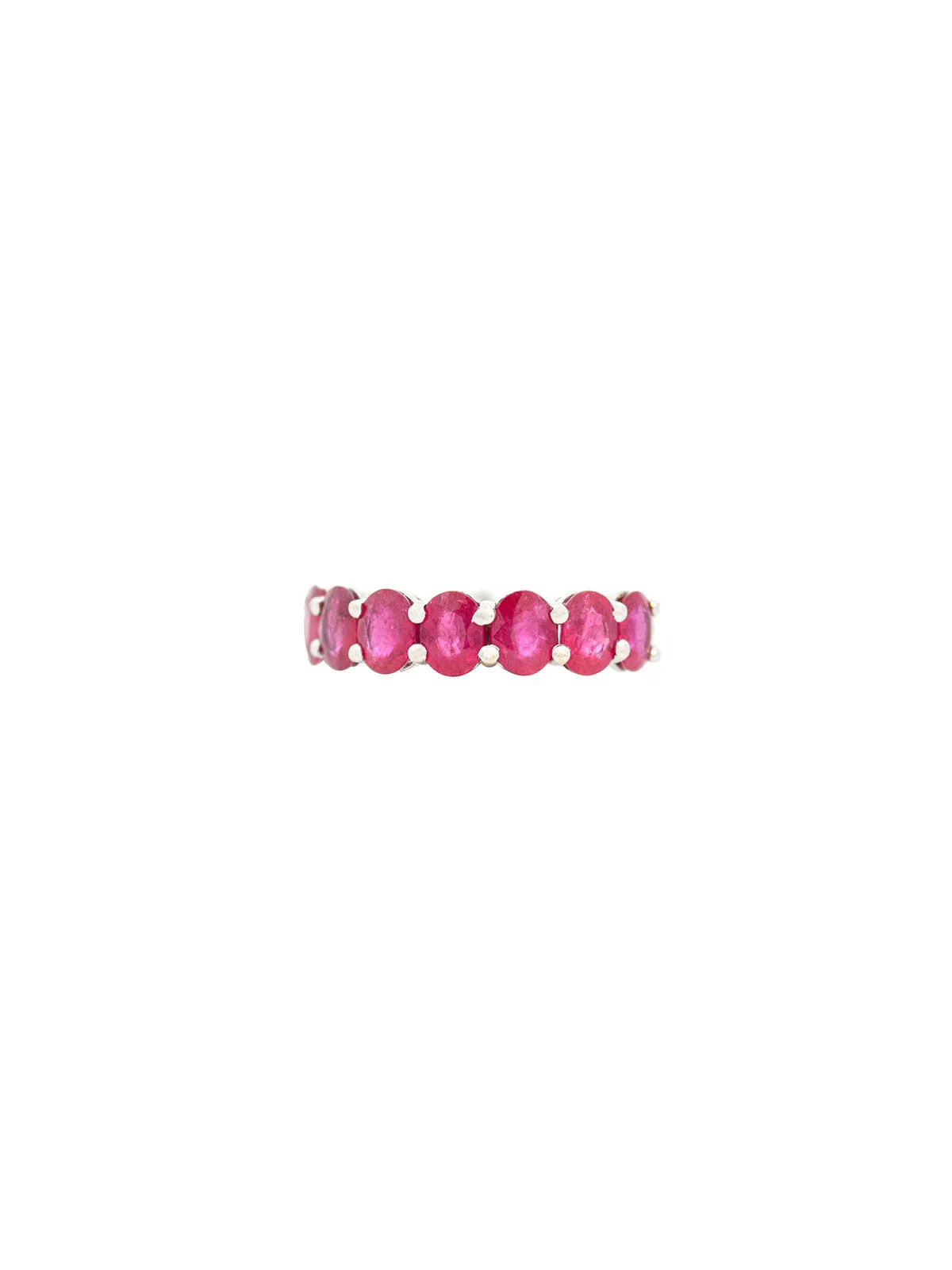 2.20ct Ruby 18K Gold Half Band Ring sold by Wish Fine Jewelry