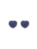 8.10ct Sapphire Diamond 18K Gold Heart Shaped Earrings sold by Wish Fine Jewelry