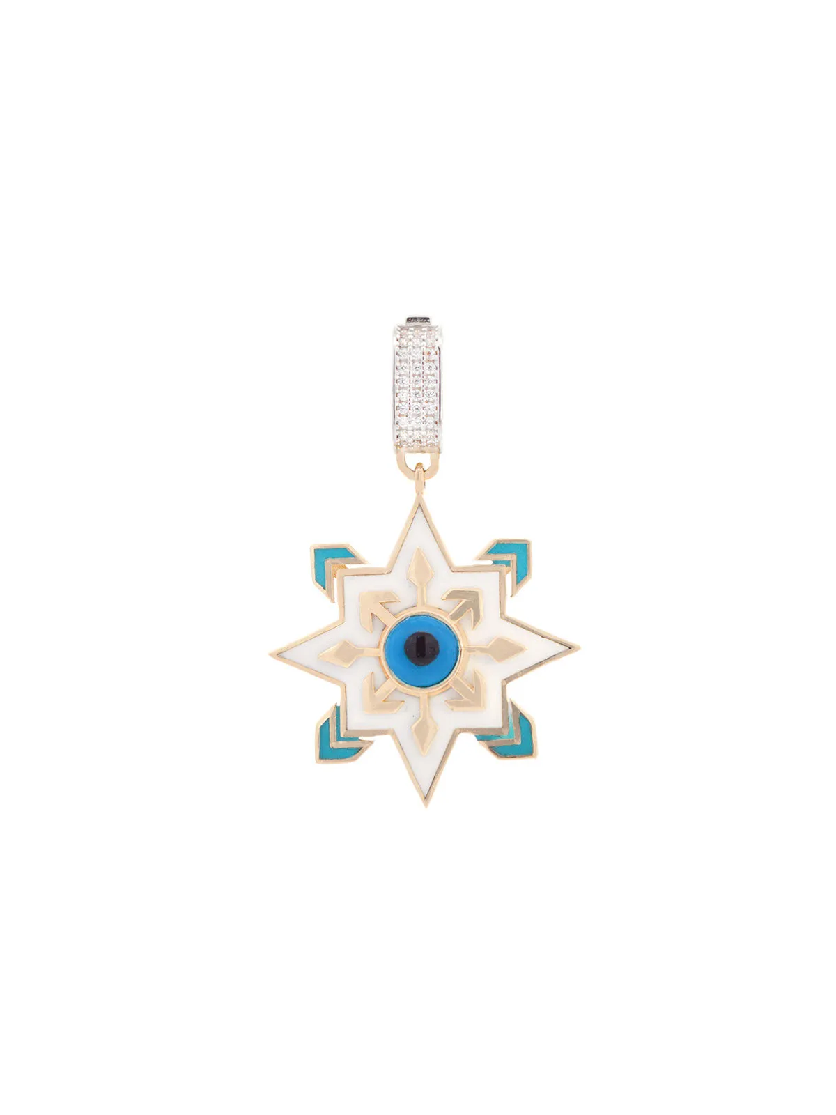 14K Gold Evil Eye Star Pendant sold by Wish Fine Jewelry
