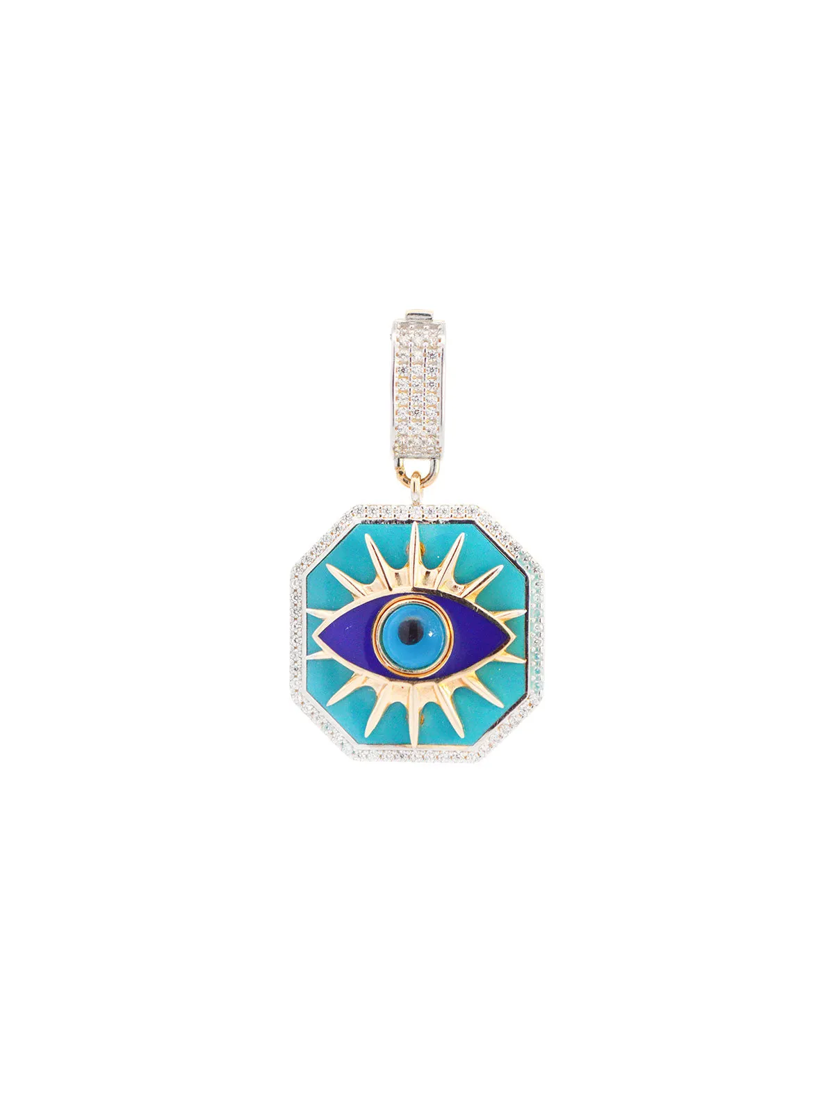 14K Gold Evil Eye Pendant sold by Wish Fine Jewelry