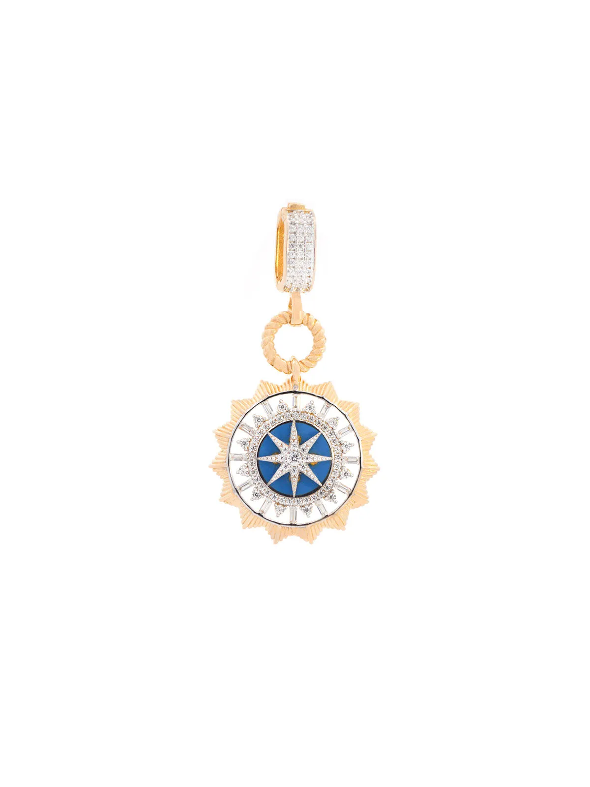 14K Gold Compass Pendant sold by Wish Fine Jewelry