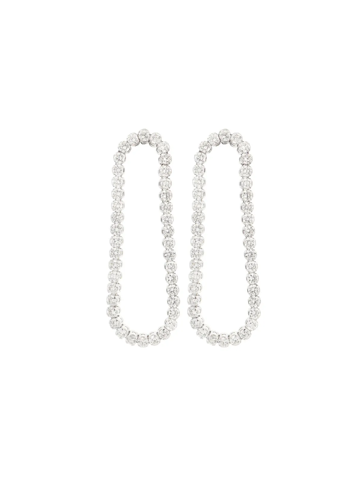 2.05ct Diamond 18K Gold Flexible Circle Earrings sold by Wish Fine Jewelry product image thumbnail 2