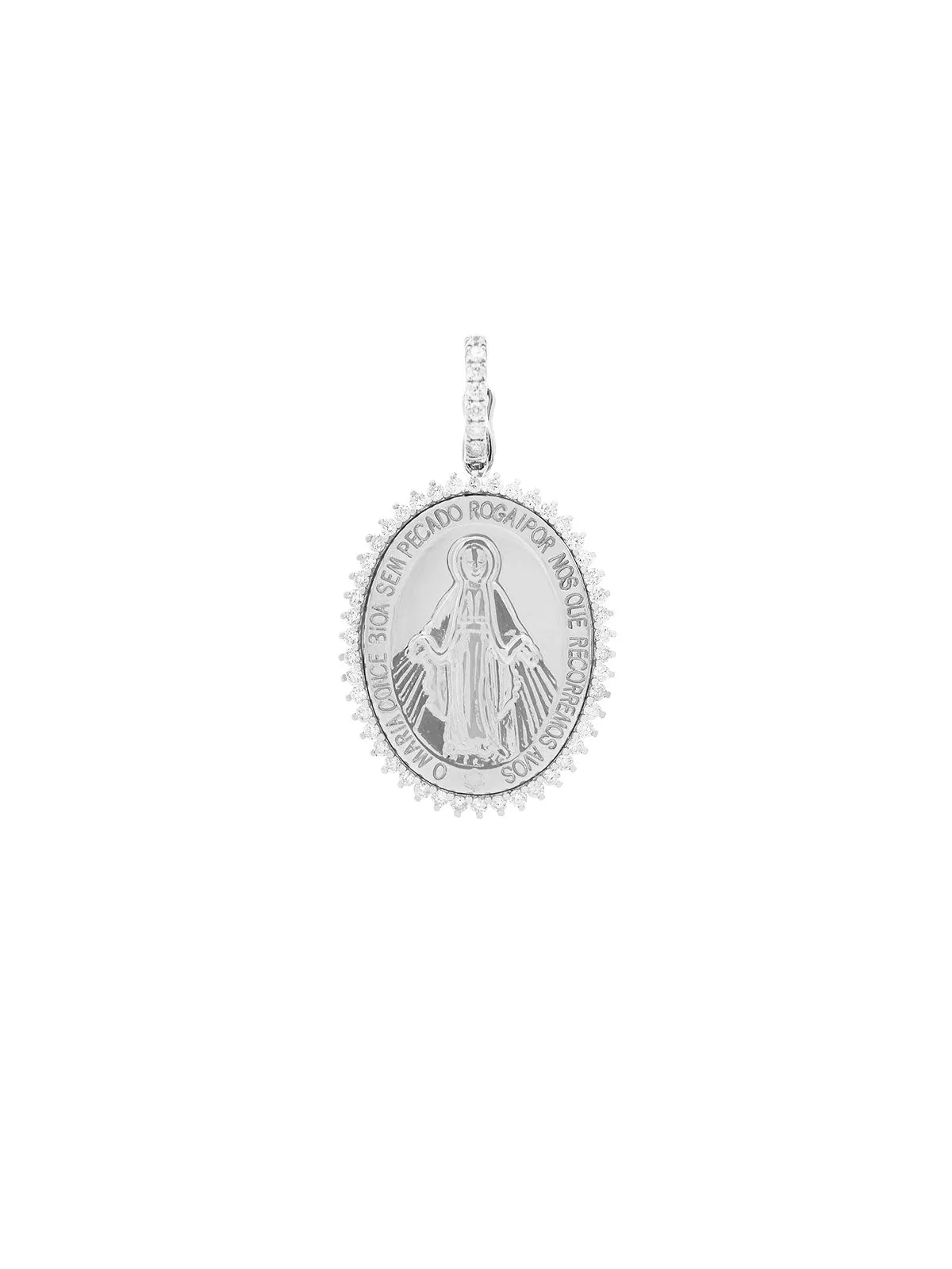 0.55ct Diamond 18K Gold Medal Pendant sold by Wish Fine Jewelry
