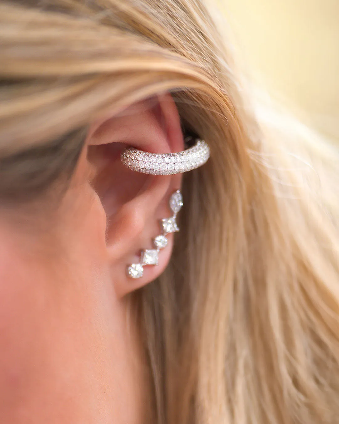 1.60ct Diamond 18K Gold Alina Ear Cuff sold by Wish Fine Jewelry product image thumbnail 2