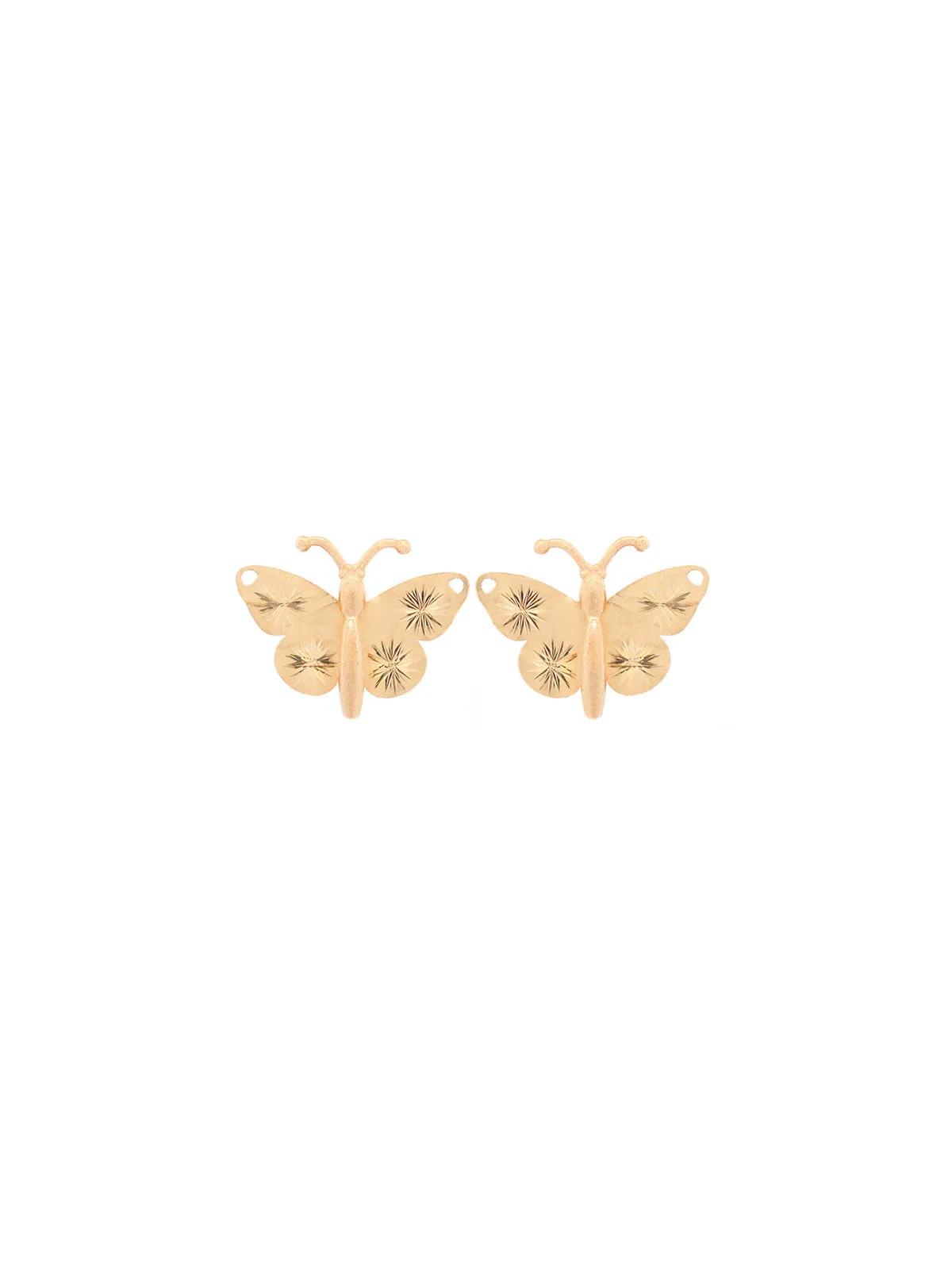14K Gold Butterfly Stud Earrings sold by Wish Fine Jewelry