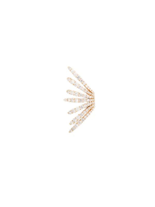 1.75ct Diamond 18K Gold Multi Row Ear Cuff sold by Wish Fine Jewelry