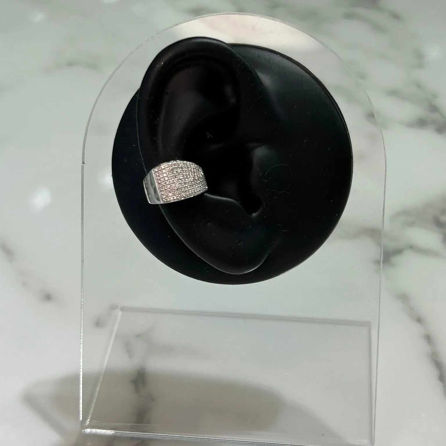 0.44ct Diamond 18K Gold Pave Dome Ear Cuff sold by Wish Fine Jewelry product image thumbnail 4