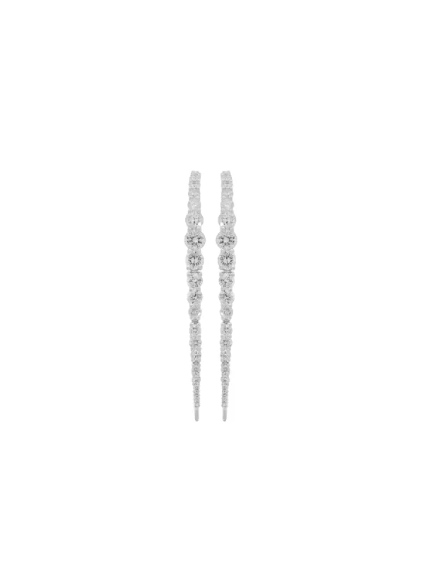 1.86ct Diamond 18K Gold Climber Drop Earrings sold by Wish Fine Jewelry