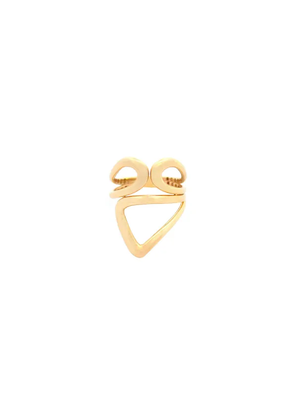 14K Gold Grooved Ring sold by Wish Fine Jewelry