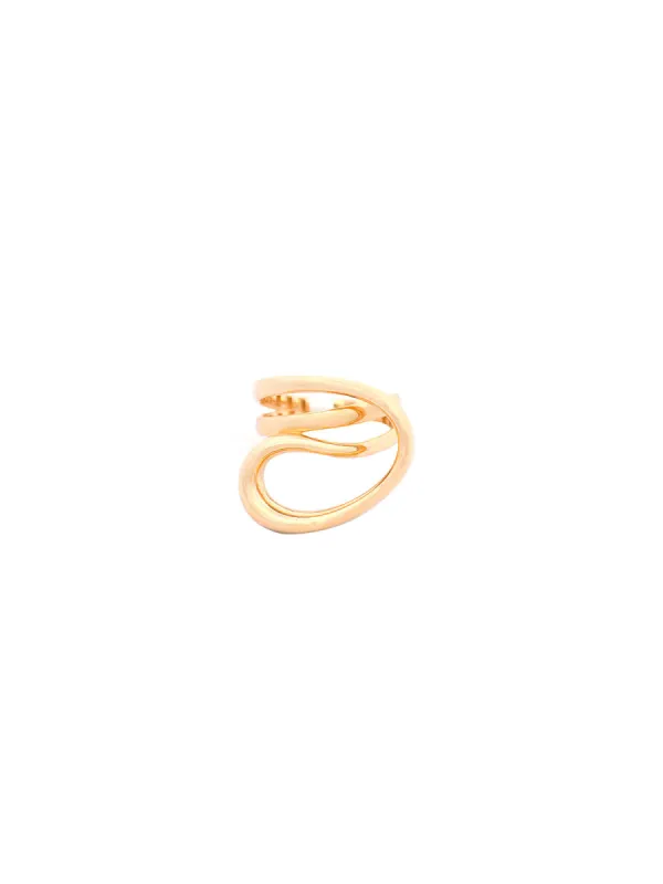 14K Gold Grooved Ring sold by Wish Fine Jewelry