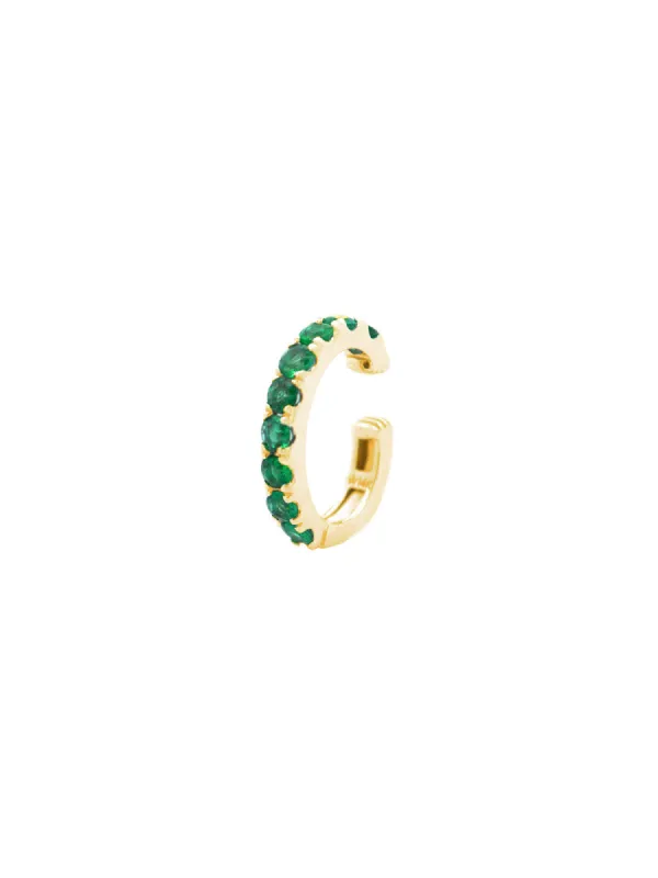 0.54ct Emerald 18K Gold Ear Cuff sold by Wish Fine Jewelry