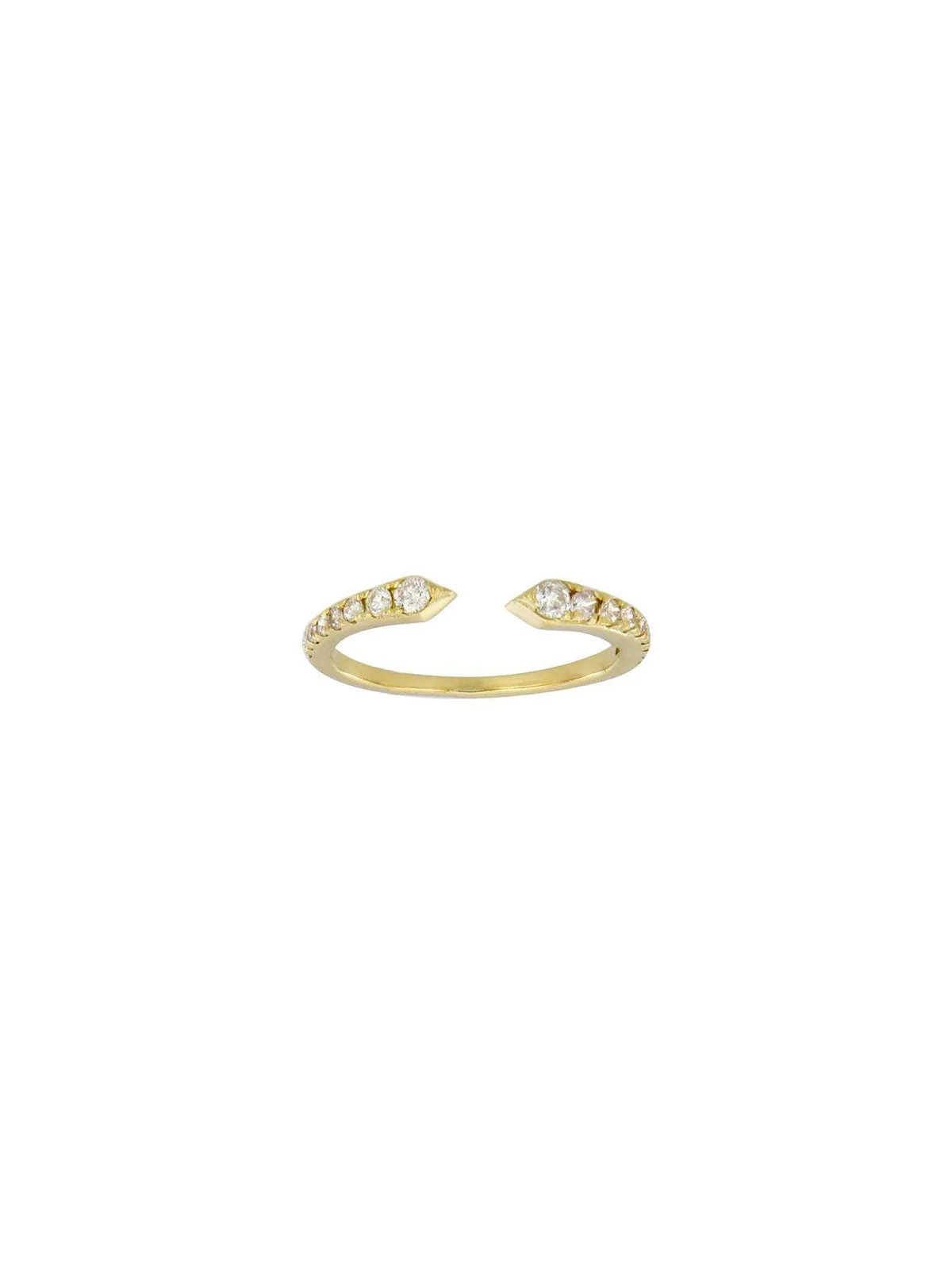 0.28ct Diamond 18K Gold Cuff Ring sold by Wish Fine Jewelry