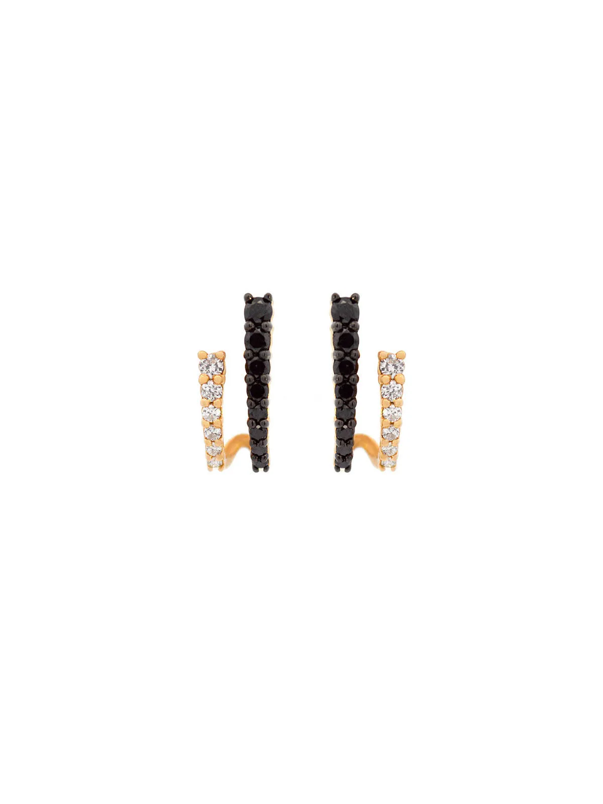 0.76ct Diamond 18K Gold Earrings sold by Wish Fine Jewelry product image thumbnail 2