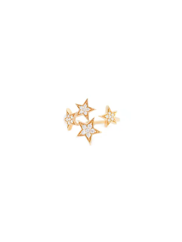 0.19ct Diamond 18K Gold Stars Ring sold by Wish Fine Jewelry
